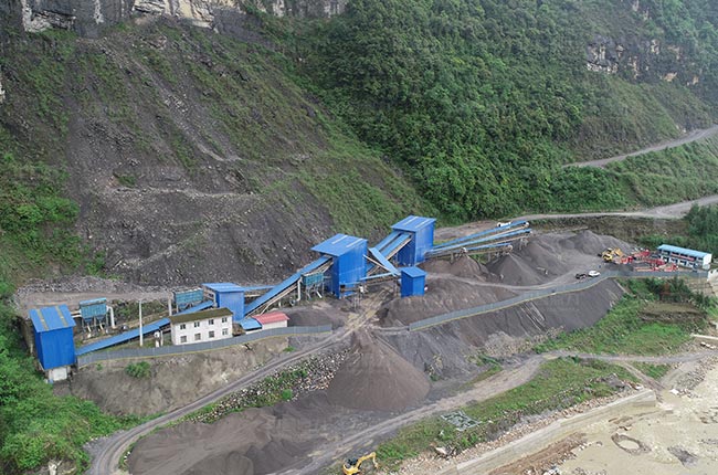 四川雅安長鑫建材時產500噸石料生產線