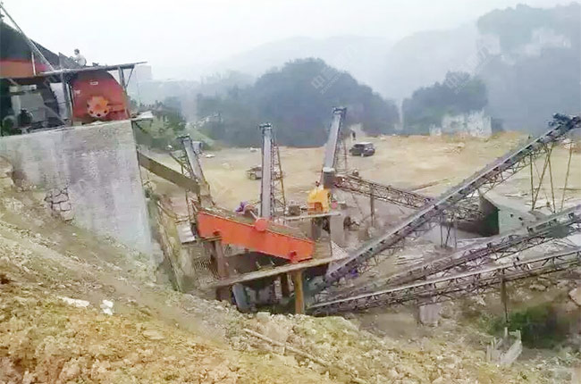 貴州遵義時產(chǎn)100噸砂石生產(chǎn)線