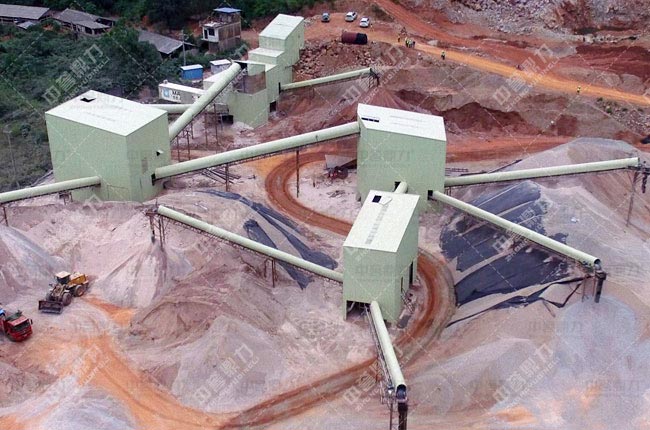 廣西南寧時產500噸PCZ1615重錘式破碎機生產線