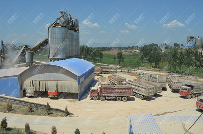 河北邢臺時產800噸骨料生產線案例展示2