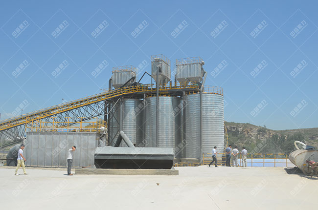 河北邢臺時產800噸骨料生產線現場案例展示3