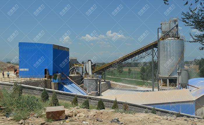 河北邢臺時產800噸骨料生產線
