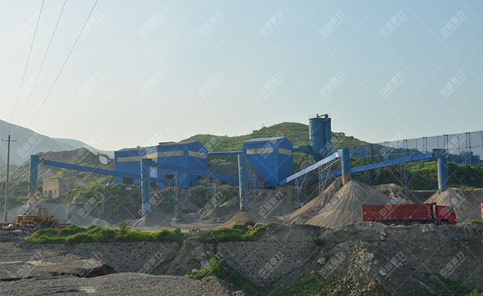 河北邯鄲時產(chǎn)300噸破碎生產(chǎn)線圖片