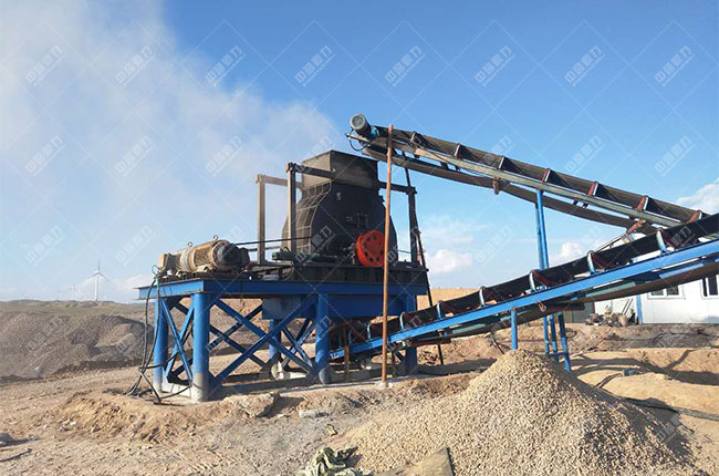 寧夏靈武時產200噸砂石生產線現場案例展示3
