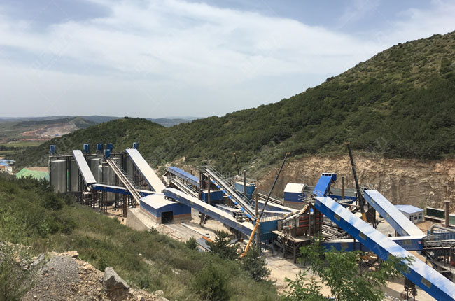 山西壺關縣欣興建材時產800噸制砂生產線