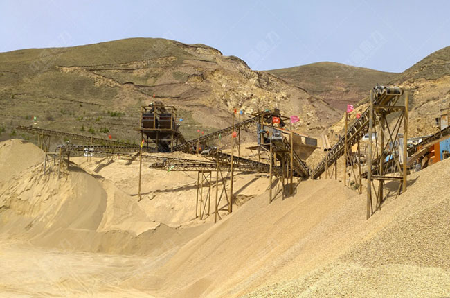 寧夏時產500噸機制砂生產線