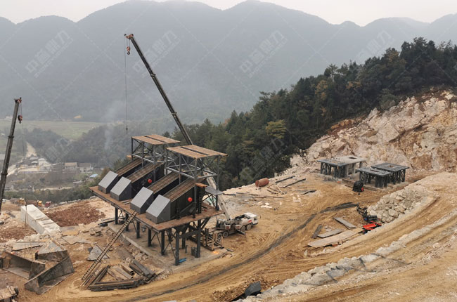 四川南方礦業時產1500噸骨料生產線