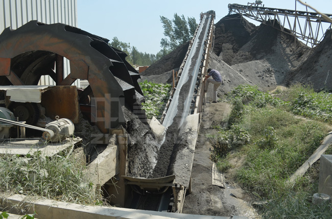 河南衛輝時產300噸水洗砂生產線